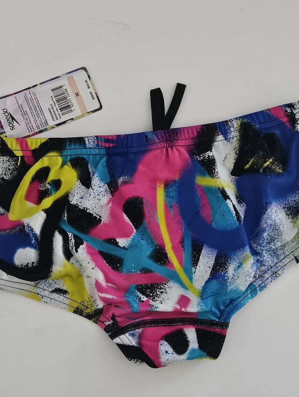 Speedo Endurance Size 28 Heartistic Flare Pink Boys Mens Swim Trunks with Elasti